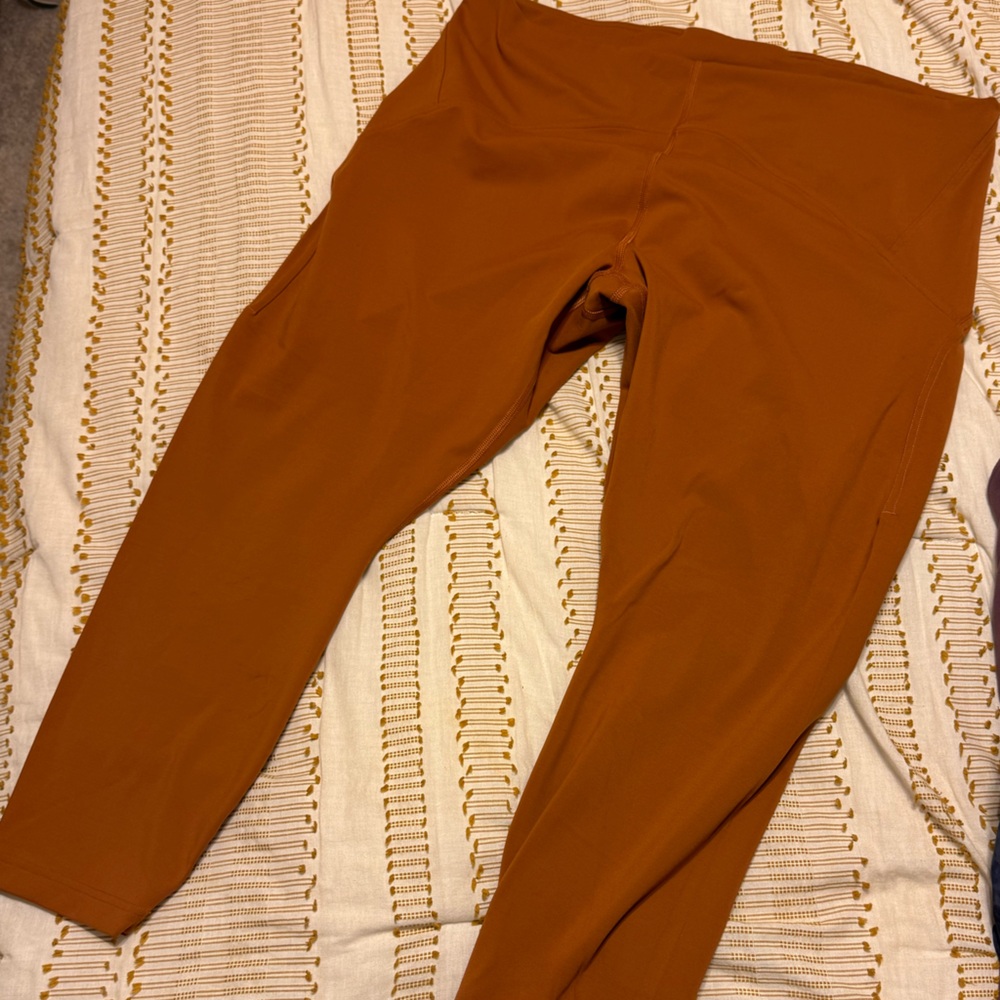 Lululemon Athletica squash orange Leggings